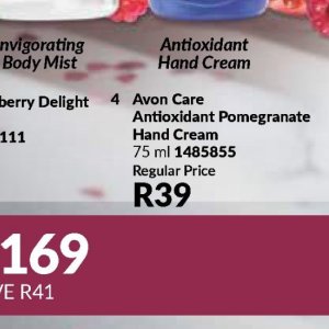 Hand cream at AVON