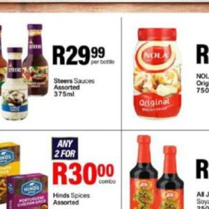 Sauces at Take n Pay