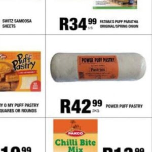 Puff pastry at Take n Pay