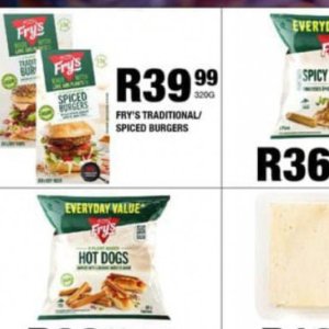 Spiced burgers at Take n Pay