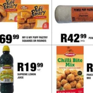 Puff pastry at Take n Pay