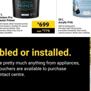 Appliances at Builders Warehouse