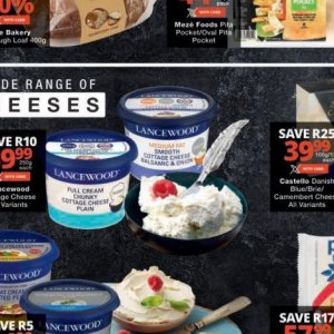 Cottage cheese at Checkers