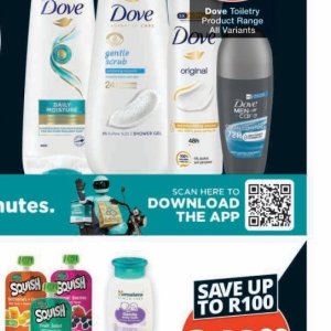 Shower gel dove  at Checkers