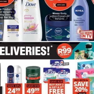 Shower gel nivea  at Checkers