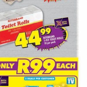 Toilet rolls at Shoprite