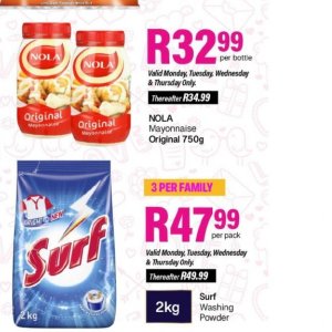 Mayonnaise at Take n Pay