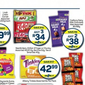 Chocolate at Pick n Pay Hyper