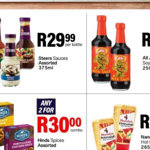 Sauces at Take n Pay