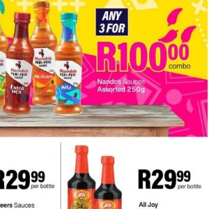 Sauces at Take n Pay