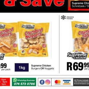 Burgers at Take n Pay