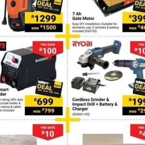 Grinder at Builders Warehouse