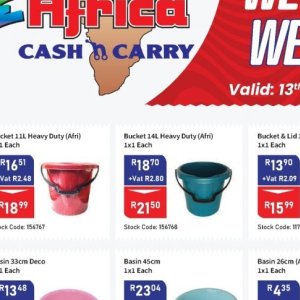 Bucket at Africa Cash and Carry