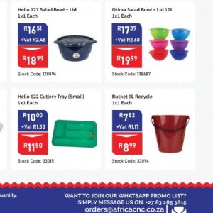 Bucket at Africa Cash and Carry