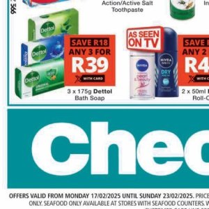 Soap nivea  at Checkers