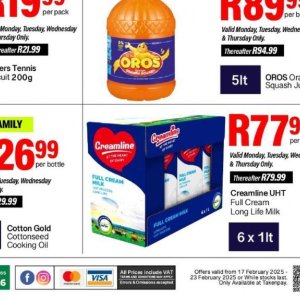 Cream at Take n Pay