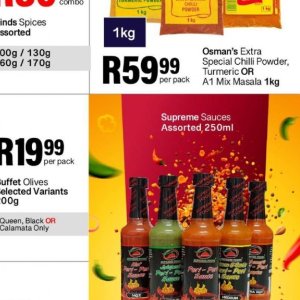 Sauces at Take n Pay