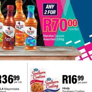 Sauces at Take n Pay