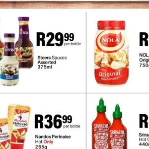 Sauces at Take n Pay