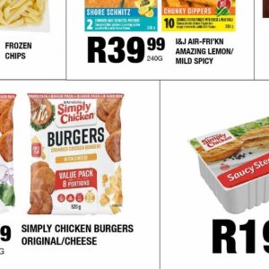 Burgers at Take n Pay