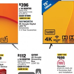 TV set at OK Furniture