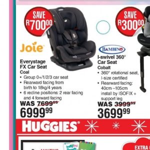 Car seat at Dis-Chem Pharmacies