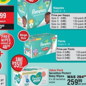 Diapers at Dis-Chem Pharmacies