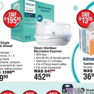 Steriliser at Dis-Chem Pharmacies