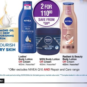 Body lotion nivea  at Dis-Chem Pharmacies