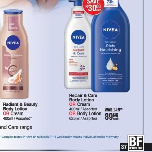 Body lotion nivea  at Dis-Chem Pharmacies