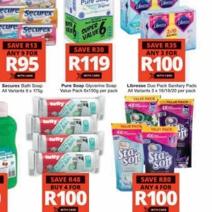 Sanitary pads libresse  at Checkers Hyper