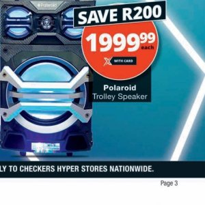 Speaker at Checkers Hyper