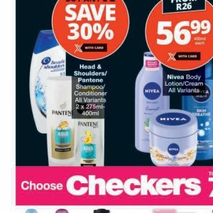 Shampoo nivea  at Checkers