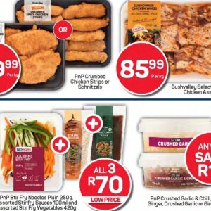 Schnitzel at Pick n Pay Hyper