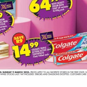 Toothpaste colgate  at Shoprite