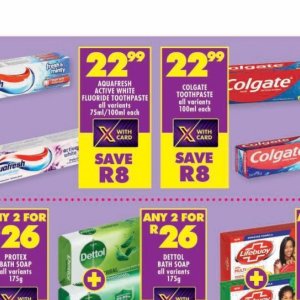 Toothpaste colgate  at Shoprite