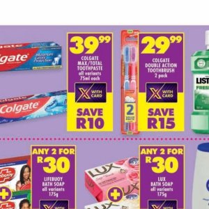 Toothpaste colgate  at Shoprite