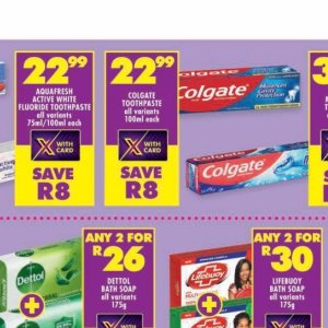 Toothpaste colgate  at Shoprite