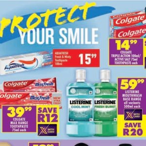 Toothpaste colgate  at Shoprite