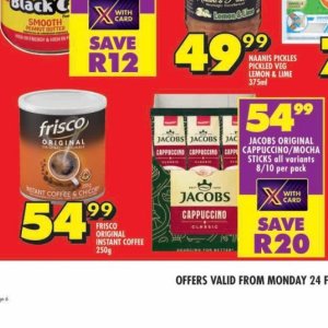 Coffee jacobs  at Shoprite