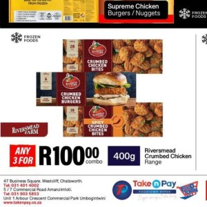 Burgers at Take n Pay