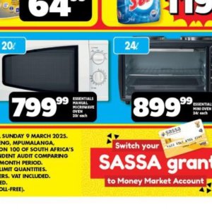 Microwave oven at Usave