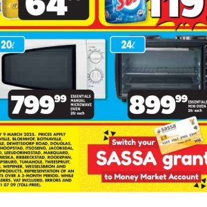 Microwave oven at Usave