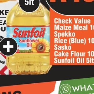 Sunflower oil at Check Star