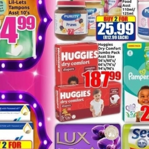 Diapers pampers  at Three Star Cash and Carry