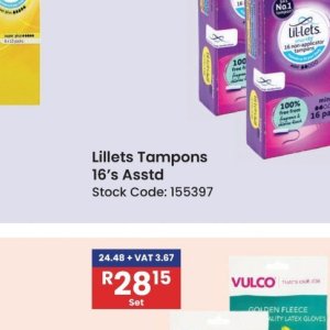 Tampons at Africa Cash and Carry