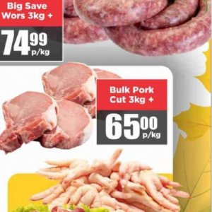 Pork at Big save