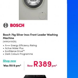 Washing machine at Teljoy