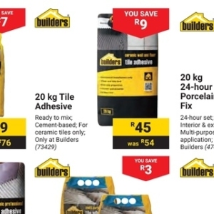 Adhesive at Builders Warehouse