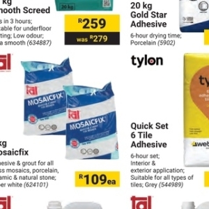 Adhesive at Builders Warehouse